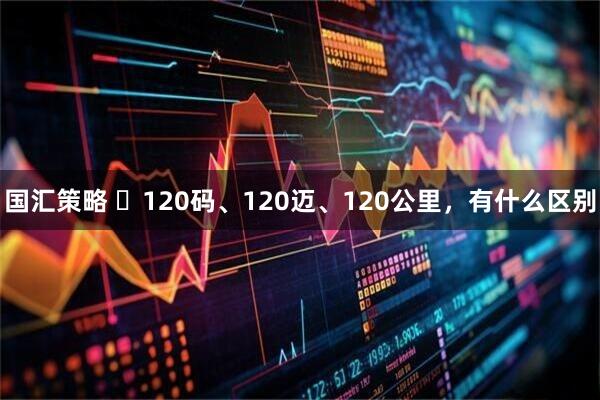 国汇策略 ​120码、120迈、120公里，有什么区别